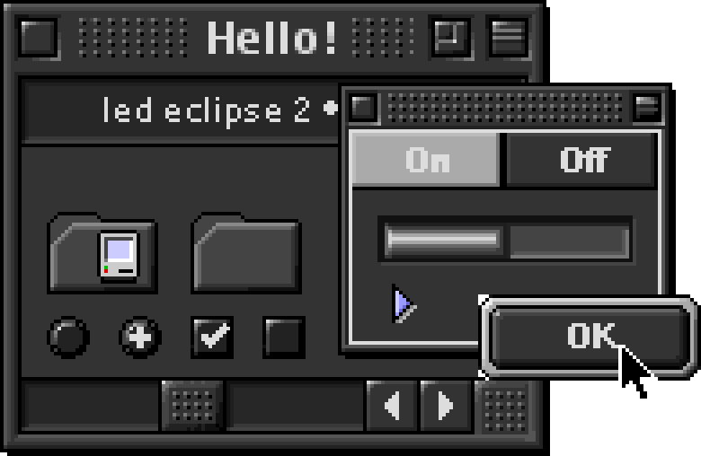 led eclipse 2 •silver• by [object Object]