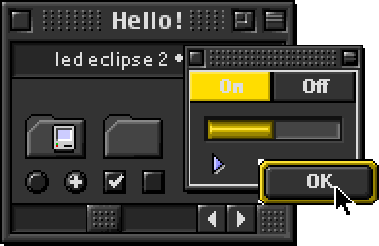 led eclipse 2 •yellow• by [object Object]